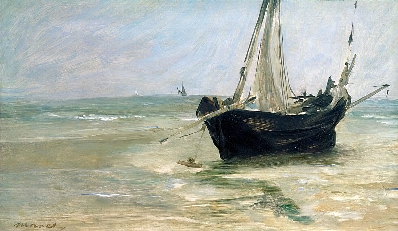 Fishing Boat on the Beach at Berck, Édouard Manet