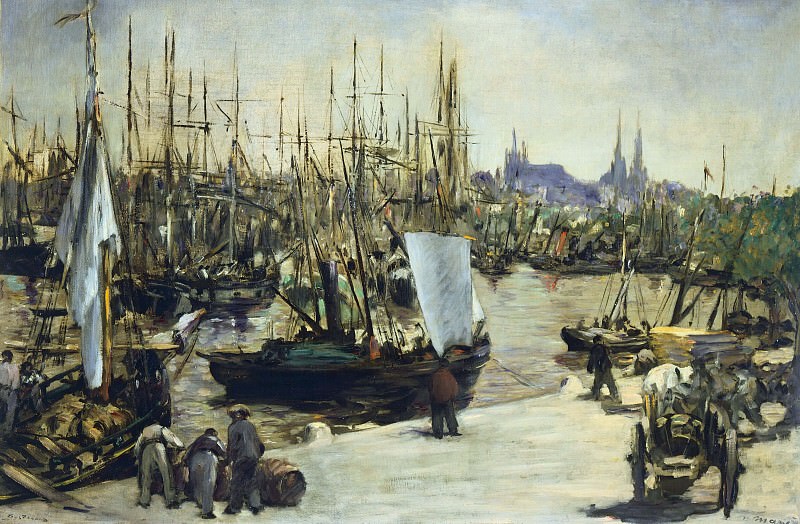 The Port of Bordeaux, Édouard Manet