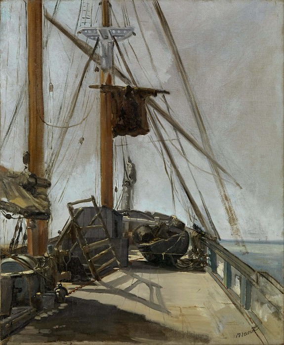 The ship’s deck, Édouard Manet