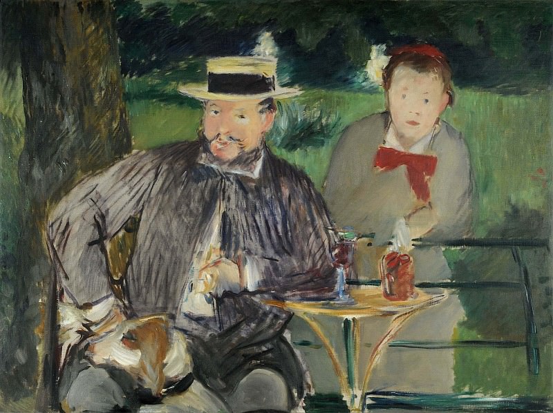 Portrait of Ernest Hoschede and his wife Marthe, Édouard Manet