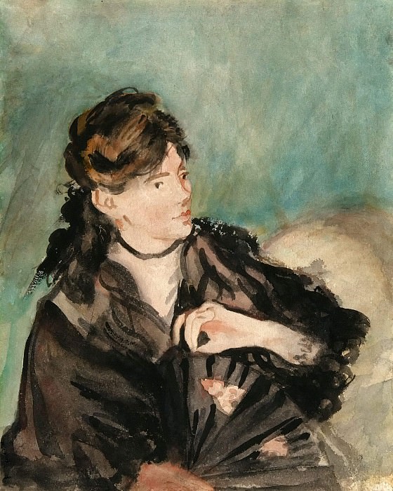 Portrait of Berthe Morisot with a Fan, Édouard Manet