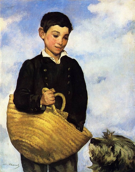 Мальчик с собакой, Эдуард Мане