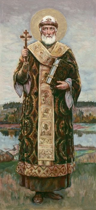 St Metropolitan of Moscow Philip. Esk. to painting. Vladimir own. Kiev. Gelos, Wilhelm Kotarbiński