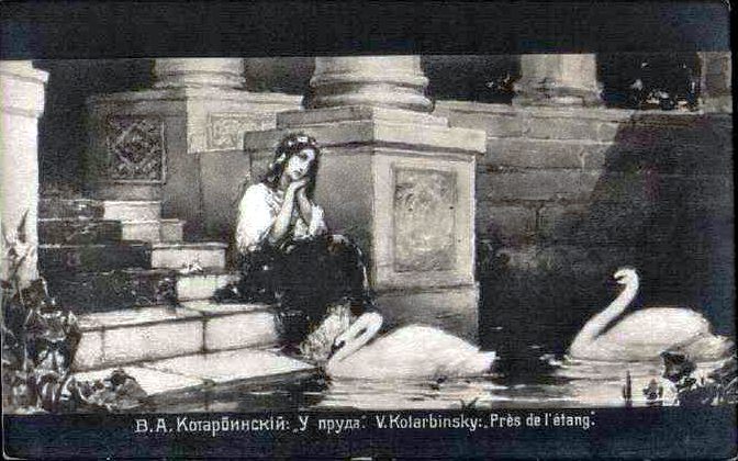 At the pond, Wilhelm Kotarbiński