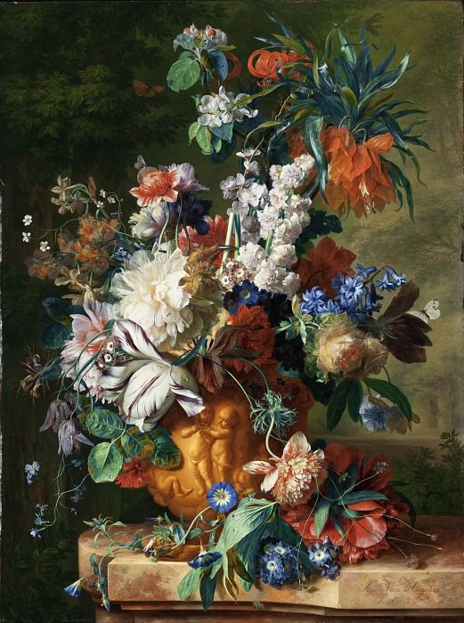 Jan van Huysum – Bouquet of Flowers in an Urn, Los Angeles County Museum of Art (LACMA)