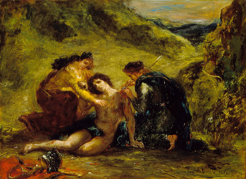Eugene Delacroix – St. Sebastian with St. Irene and Attendant, Los Angeles County Museum of Art (LACMA)