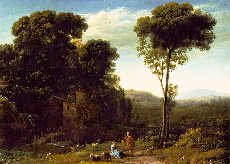 Claude Lorrain – Pastoral Landscape with a Mill, Los Angeles County Museum of Art (LACMA)