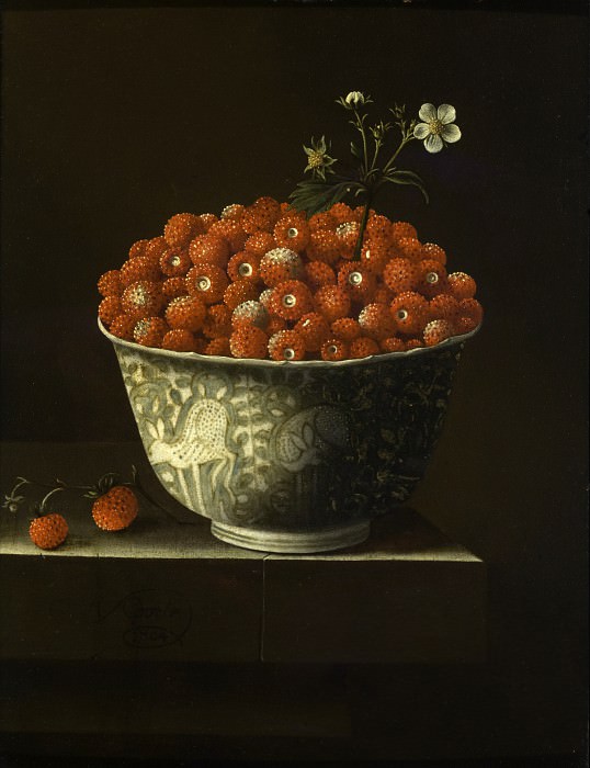 Adriaen Coorte – Wild Strawberries in a Wan Li Bowl, Los Angeles County Museum of Art (LACMA)
