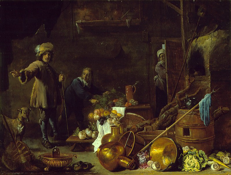 Teniers the Younger, David; Heem, Jan Davidsz de – An Artist in His Studio, Los Angeles County Museum of Art (LACMA)