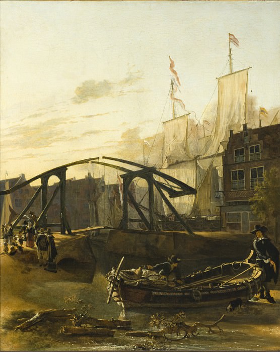 Adam Pynacker – View of a Harbor in Schiedam, Los Angeles County Museum of Art (LACMA)