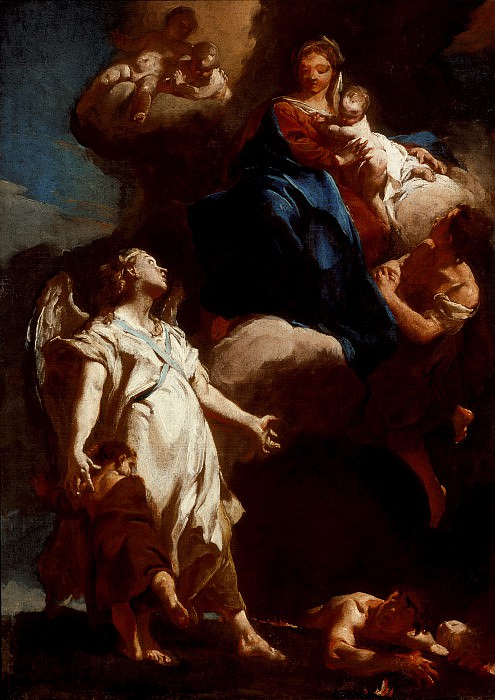 Giovanni Battista Piazzetta – The Virgin Appearing to the Guardian Angel, Los Angeles County Museum of Art (LACMA)