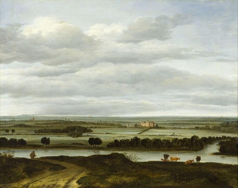 Anthonie Van Borssom – Panoramic Landscape near Rhenen with the Huis ter Lede, Los Angeles County Museum of Art (LACMA)