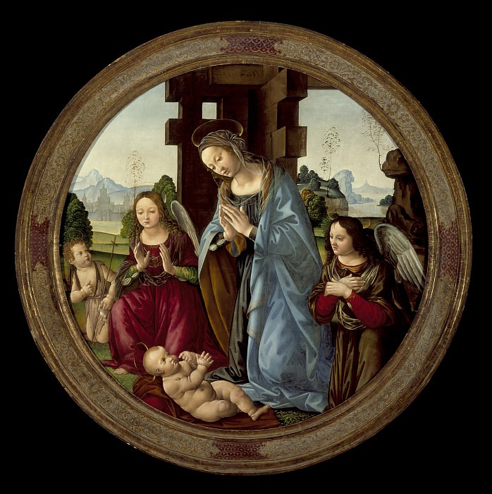 Томмазо – Мадонна со Св. Иоанном Крестителем и двумя ангелами, поклоняющаяся младенцу Христу, Окружной художественный музей (LACMA) ~ Лос-Анджелес