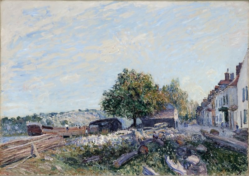Alfred Sisley – Saint Mammes-Morning, Los Angeles County Museum of Art (LACMA)