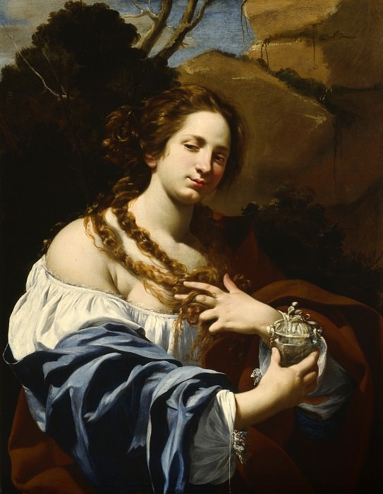 Симон Вуэ – Вирджиния да Веццо, жена художника, в образе Магдалины, Окружной художественный музей (LACMA) ~ Лос-Анджелес