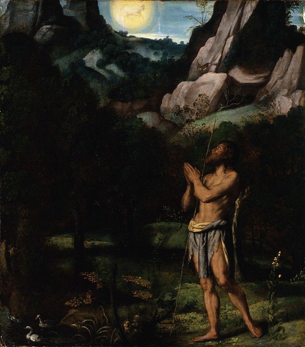 Моретто да Брешиа – Св. Иоанн Креститель в пустыне, Окружной художественный музей (LACMA) ~ Лос-Анджелес