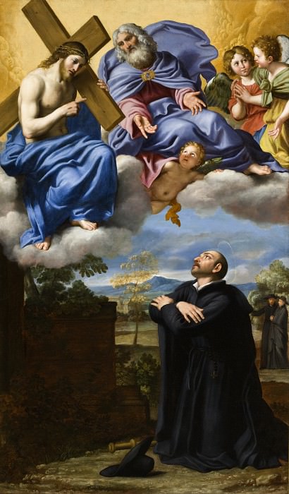 Domenico Zampieri – Saint Ignatius of Loyola′s Vision of Christ and God the Father at La Storta, Los Angeles County Museum of Art (LACMA)
