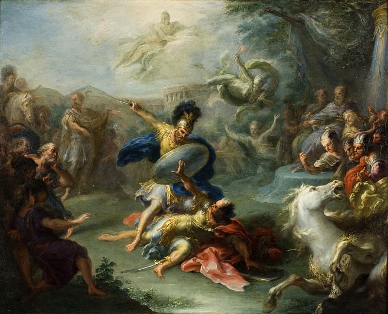 Giacomo del Po – The Fight between Aeneas and King Turnus, Los Angeles County Museum of Art (LACMA)