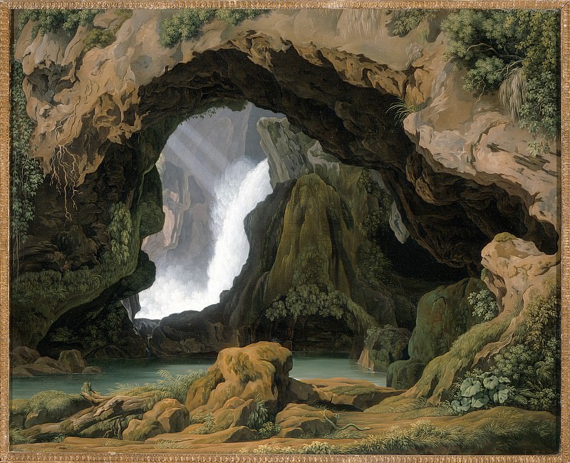 Johann Martin von Rohden – The Grotto of Neptune in Tivoli, Los Angeles County Museum of Art (LACMA)