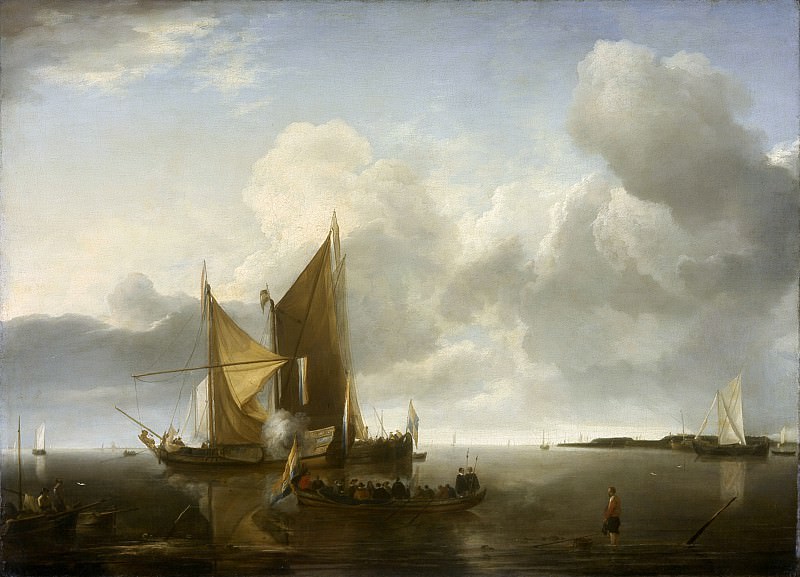 Jan van de Cappelle – Ships in a Calm, Los Angeles County Museum of Art (LACMA)