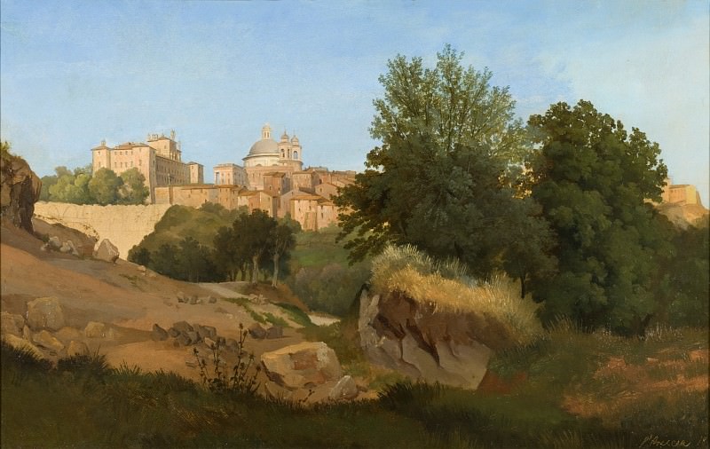 Gustaf Wilhelm Palm – View of Ariccia, Los Angeles County Museum of Art (LACMA)