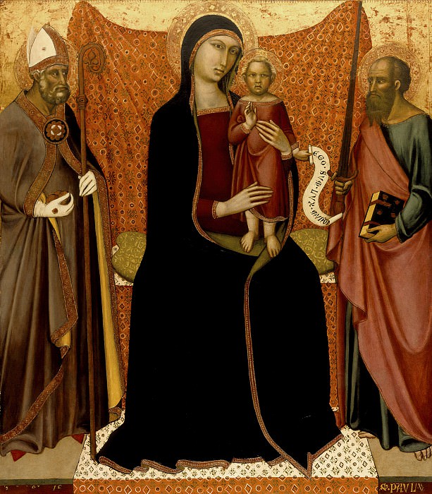 Luca di Tomme – Madonna and Child with Sts. Nicholas and Paul, Los Angeles County Museum of Art (LACMA)