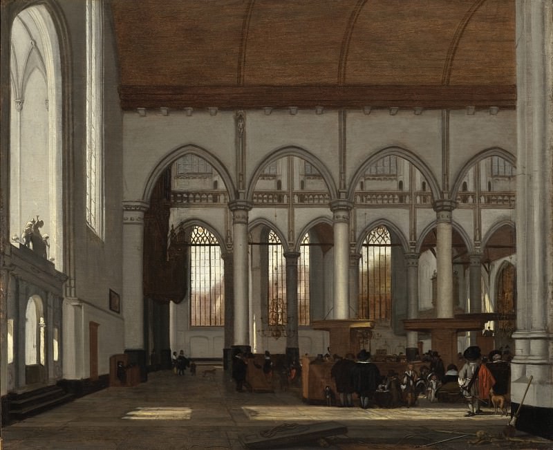 Эммануэль де Витте – Внутри Старой церкви в Амстердаме, Окружной художественный музей (LACMA) ~ Лос-Анджелес