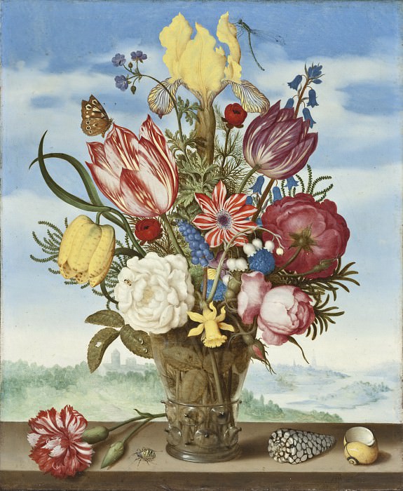 Ambrosius Bosschaert – Bouquet of Flowers on a Ledge, Los Angeles County Museum of Art (LACMA)