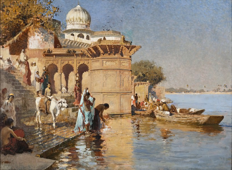 Edwin Lord Weeks – Along the Ghats, Mathura, Los Angeles County Museum of Art (LACMA)