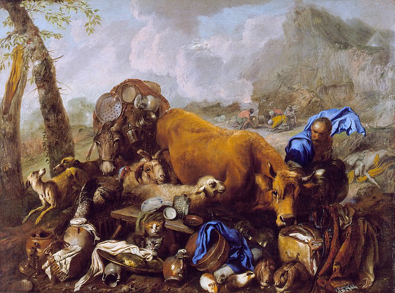 Giovanni Benedetto Castiglione – Noah′s Sacrifice after the Deluge, Los Angeles County Museum of Art (LACMA)