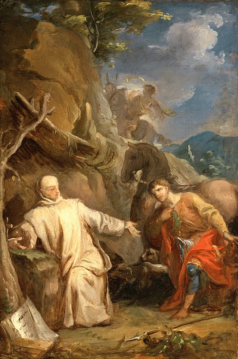 Louis Galloche – Saint Martin Sharing his Coat with a Beggar, Los Angeles County Museum of Art (LACMA)