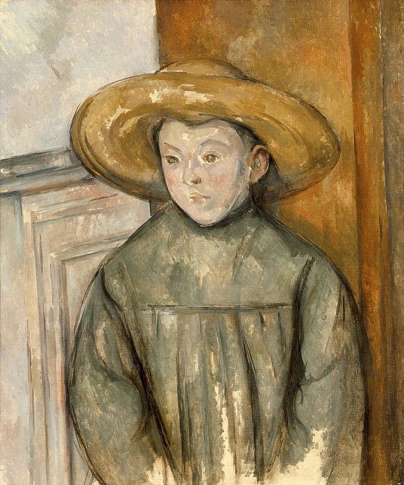 Поль Сезанн – Мальчик в соломенной шляпе, Окружной художественный музей (LACMA) ~ Лос-Анджелес