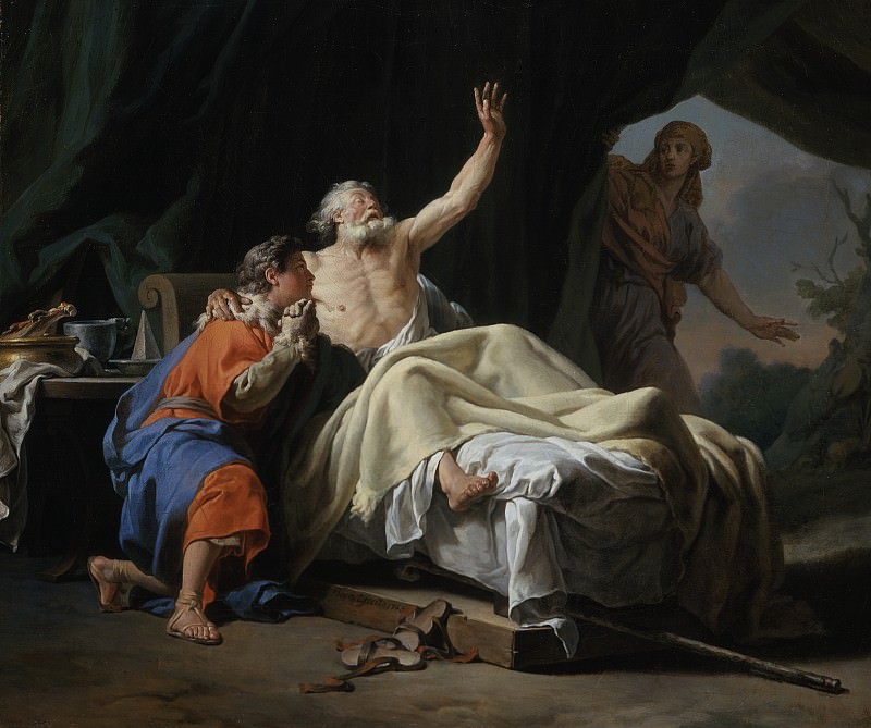 Nicolas-Guy Brenet – Isaac Blessing Jacob, Los Angeles County Museum of Art (LACMA)