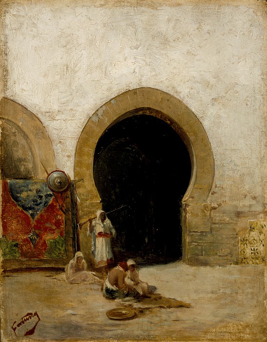 Mariano Jose Maria Bernardo Fortuny y Carbo – At the Gate of the Seraglio, Los Angeles County Museum of Art (LACMA)