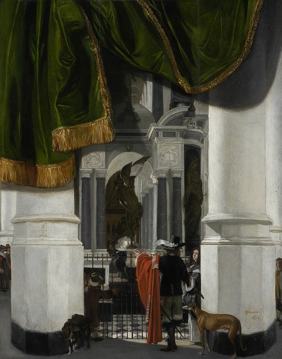 Emmanuel de Witte – Interior of the Nieuwe Kerk in Delft with the Tomb of William the Silent, Los Angeles County Museum of Art (LACMA)