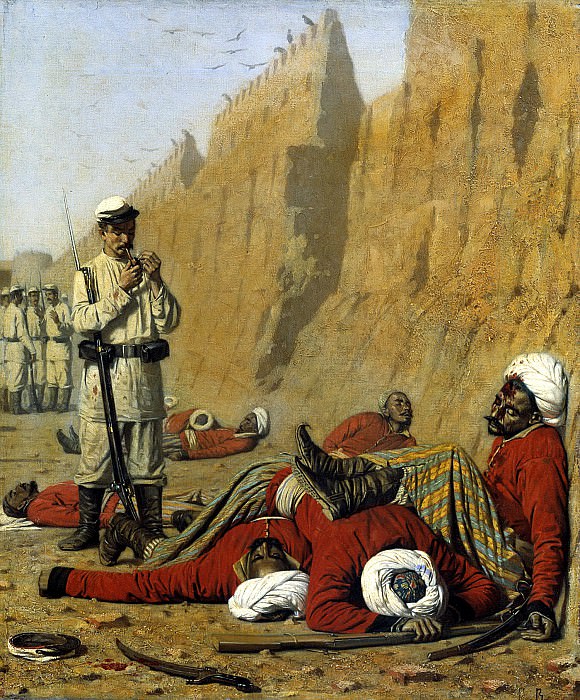 Vereshchagin Vasily – After the failure, 900 Classic russian paintings