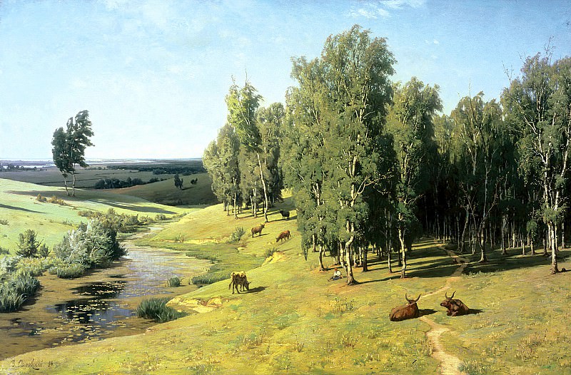 Vladimir Orlovsky – Summer Day, 900 Classic russian paintings
