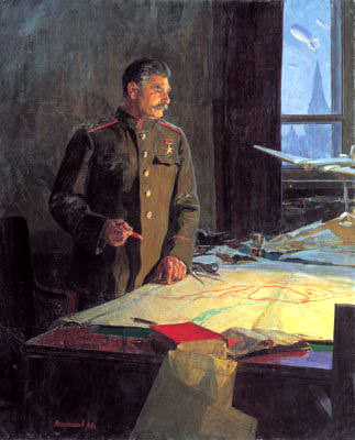 Fyodor Reshetnikov – Portraits of Stalin #2, 900 Classic russian paintings