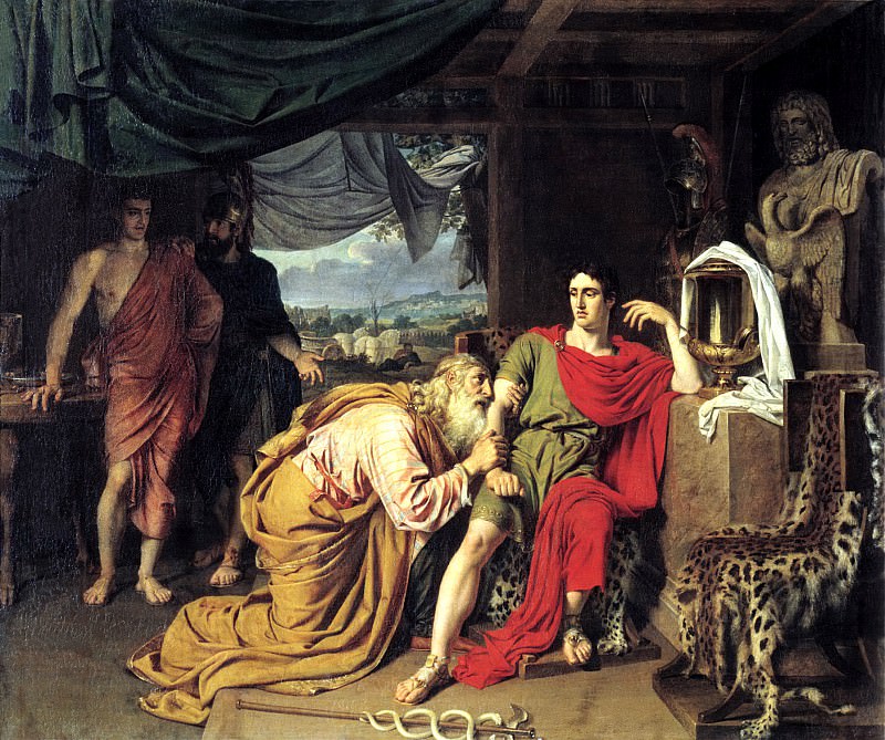 Ivan Alexander – Priam, Achilles sought from the body of Hector, 900 Classic russian paintings