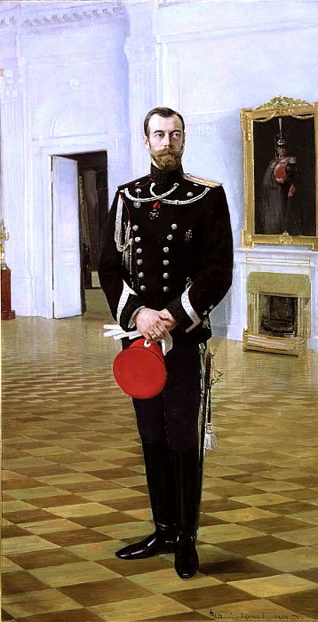 KUZNETSOV Vladimir – Emperor Nicholas II. 1914, 900 Classic russian paintings