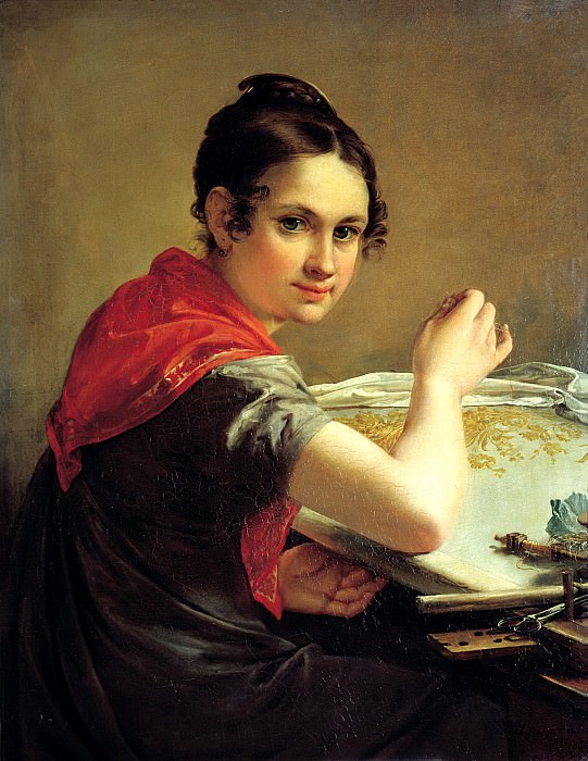 Tropinin Basil – Zolotoshveyka. 1826, 900 Classic russian paintings
