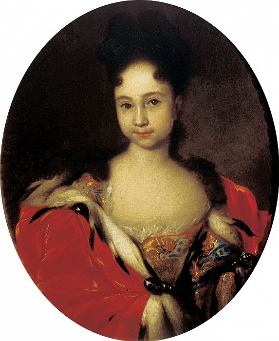 NIKITIN Ivan – Portrait of Princess Anna Petrovna, 900 Classic russian paintings