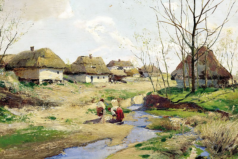 Vasilkovsky Sergey – Spring Day in Ukraine, 900 Classic russian paintings