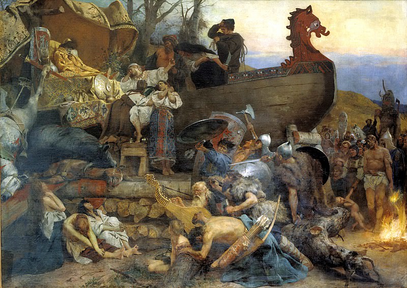 Semiradsky Henry – Funeral noble Virus, 900 Classic russian paintings
