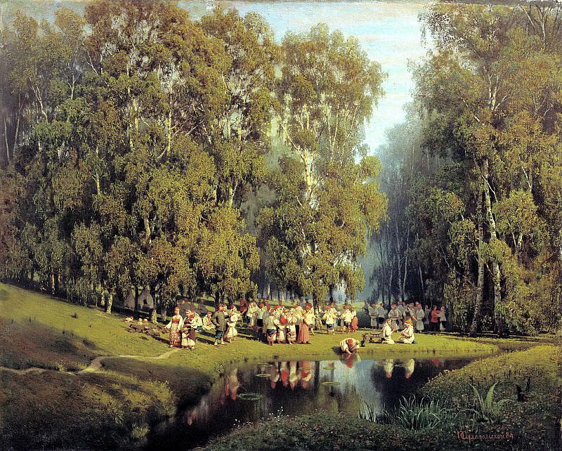 Sukhodolskiy Peter – Whitsunday, 900 Classic russian paintings