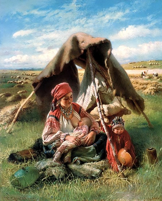 МАКОВСКИЙ Константин – Жница, 900 Картин самых известных русских художников