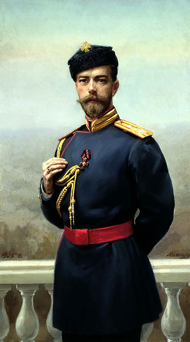 Manizer Henry – Emperor Nicholas II with the Order of St. Vladimir, 900 Classic russian paintings