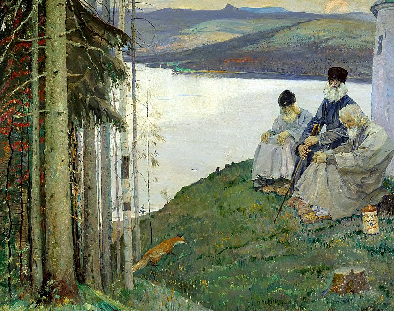 Nesterov Mikhail – Chanterelle, 900 Classic russian paintings