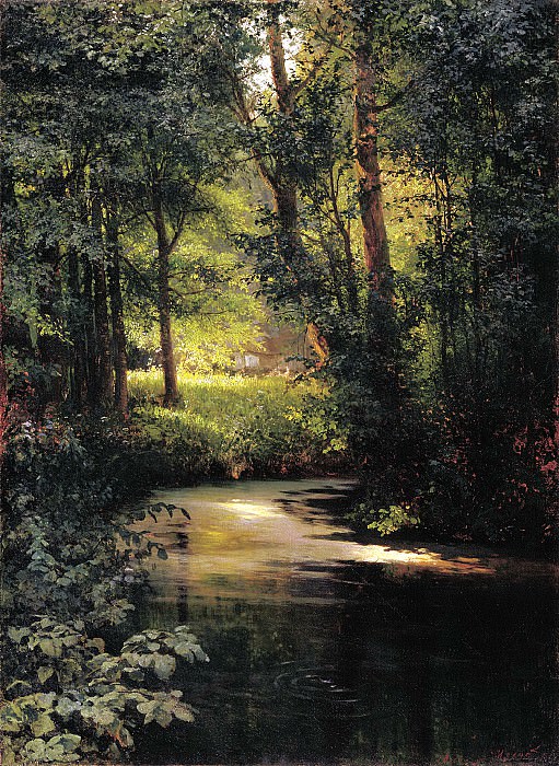 Miasoyedov Gregory – Forest Stream. Spring, 900 Classic russian paintings