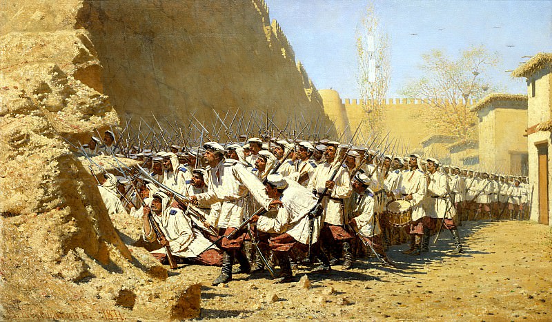 Vereshchagin Vasily – In the castle wall. Let the will, 900 Classic russian paintings